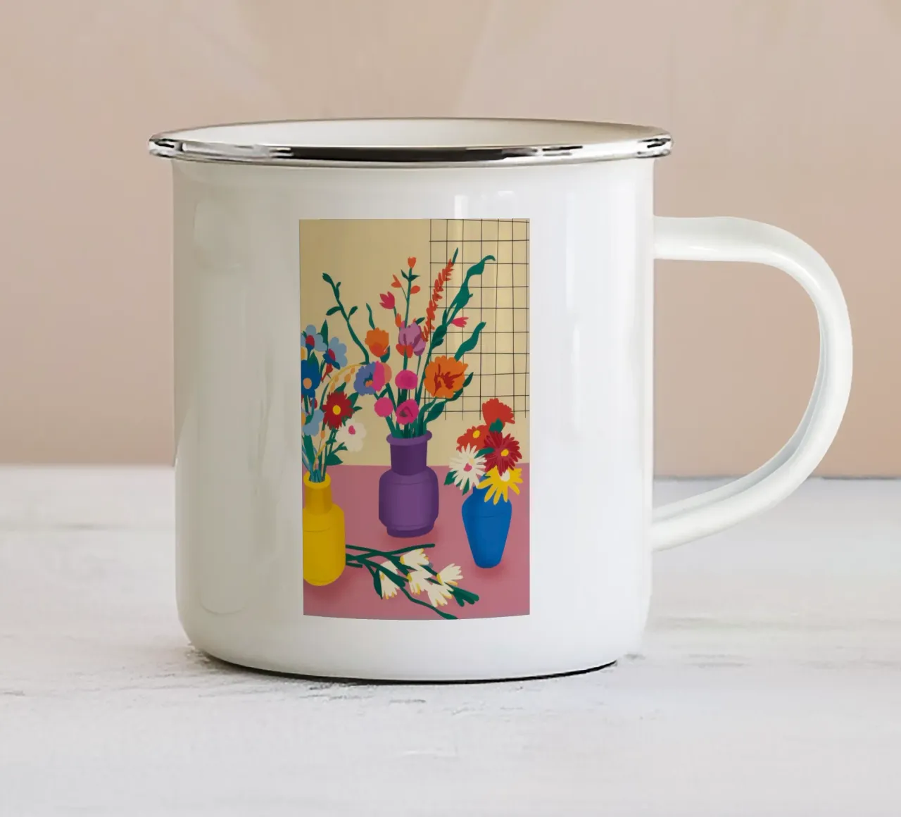Vaso Vibrante Medley tazza in smalto da Flock Reverie