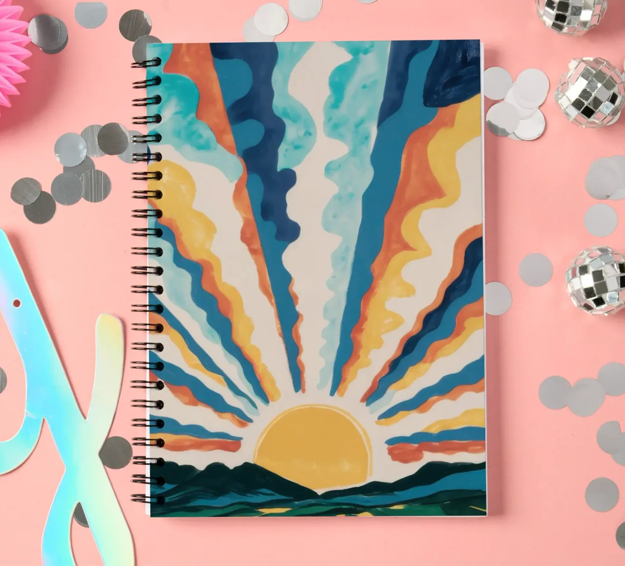 Sonnenaufgang im himmlischen Ozean Ringbuch von Ink Pulse