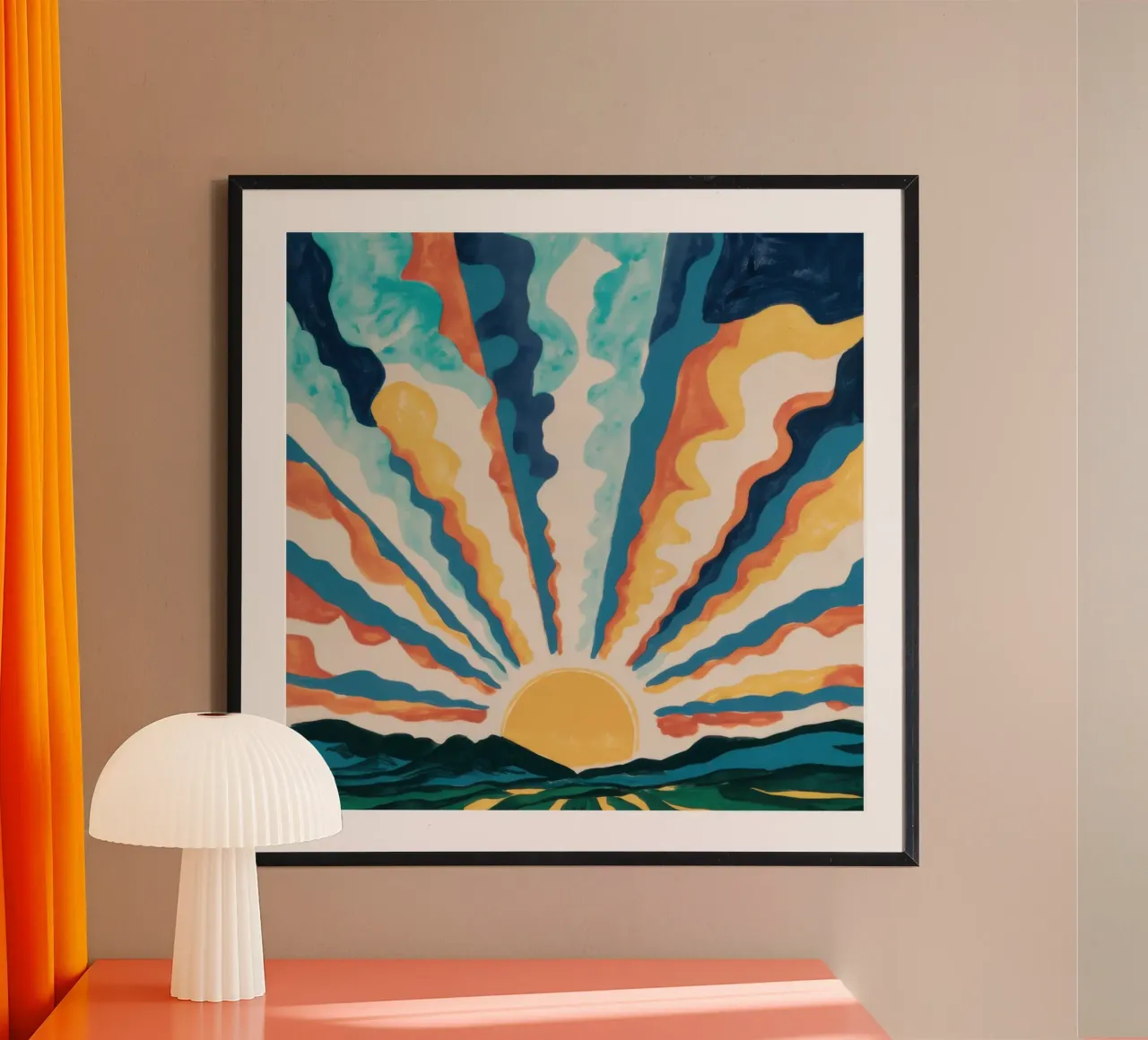 Amanecer en el Océano Celeste hahnemühle de Ink Pulse