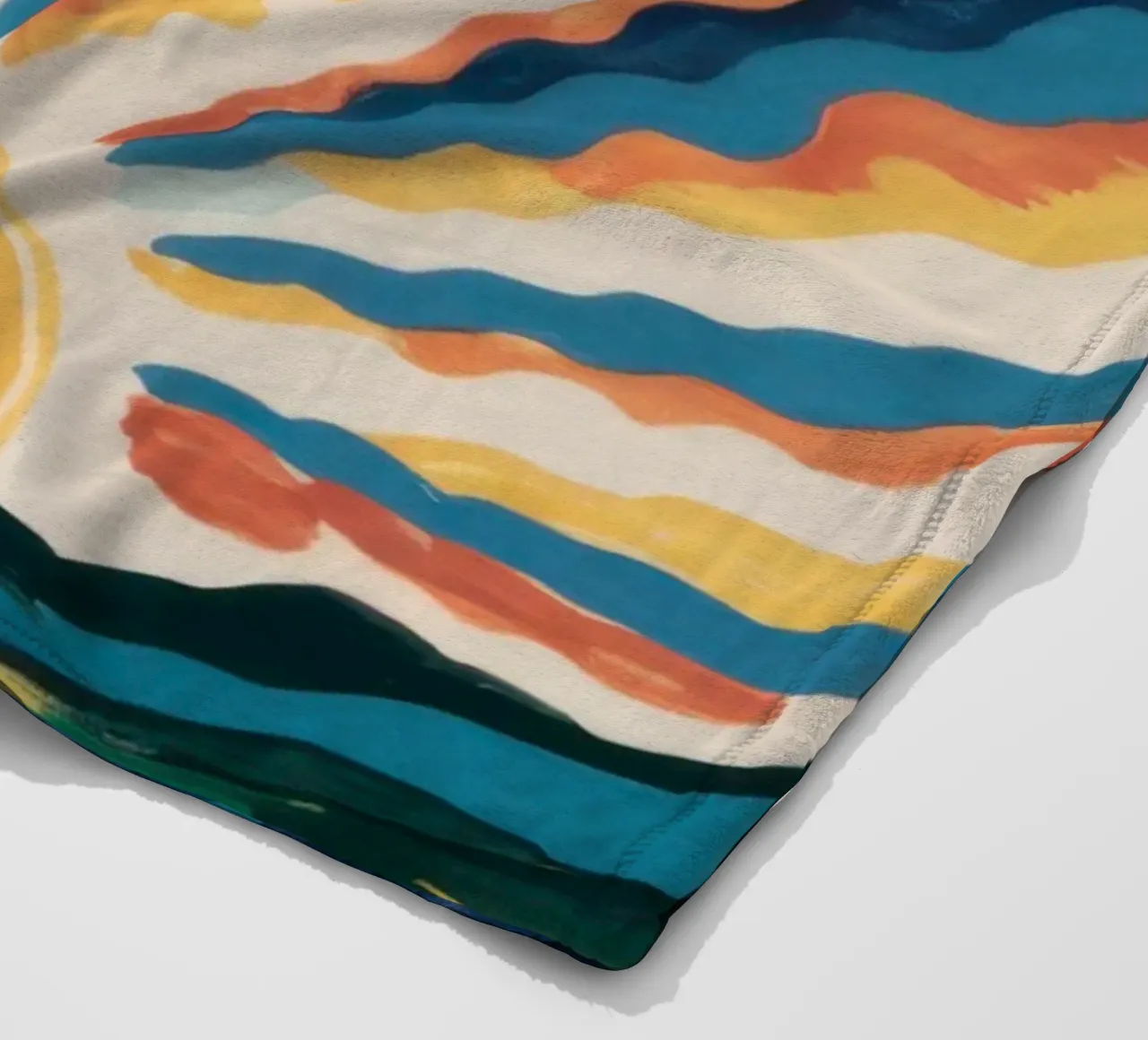 Alba dell'oceano celeste coperta in pile da Ink Pulse