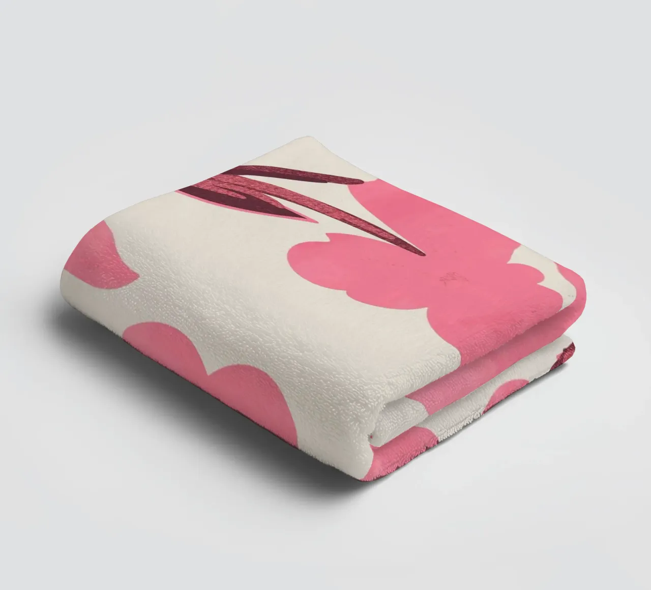 Fiori rosa asciugamano da bagno da ThingDesign