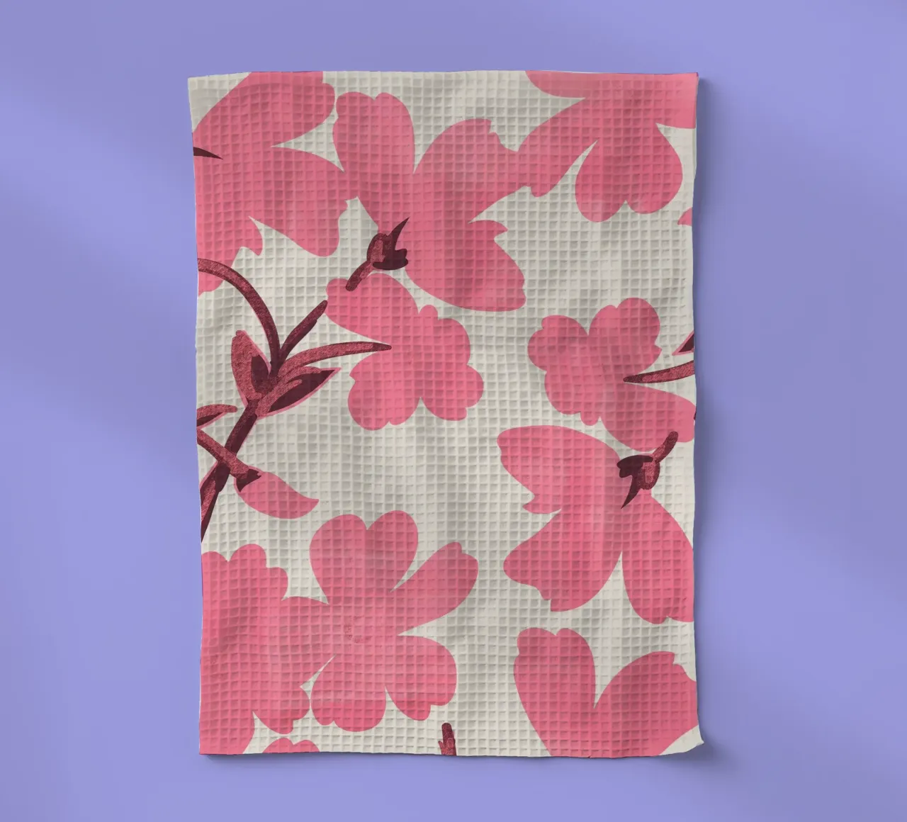 Fiori rosa canovaccio da cucina da ThingDesign
