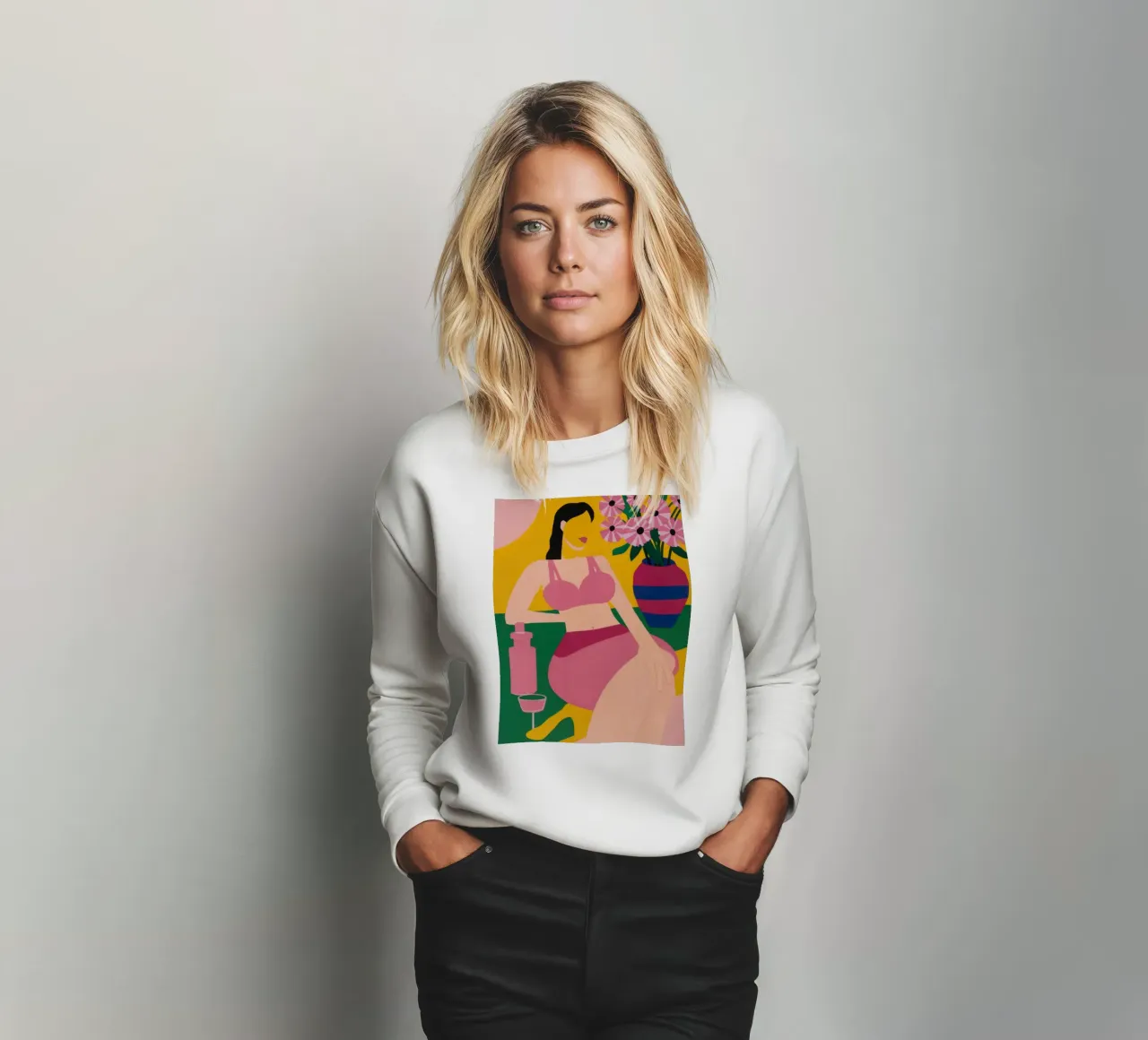 Sdraiarsi in fucsia felpa da Ink Pulse