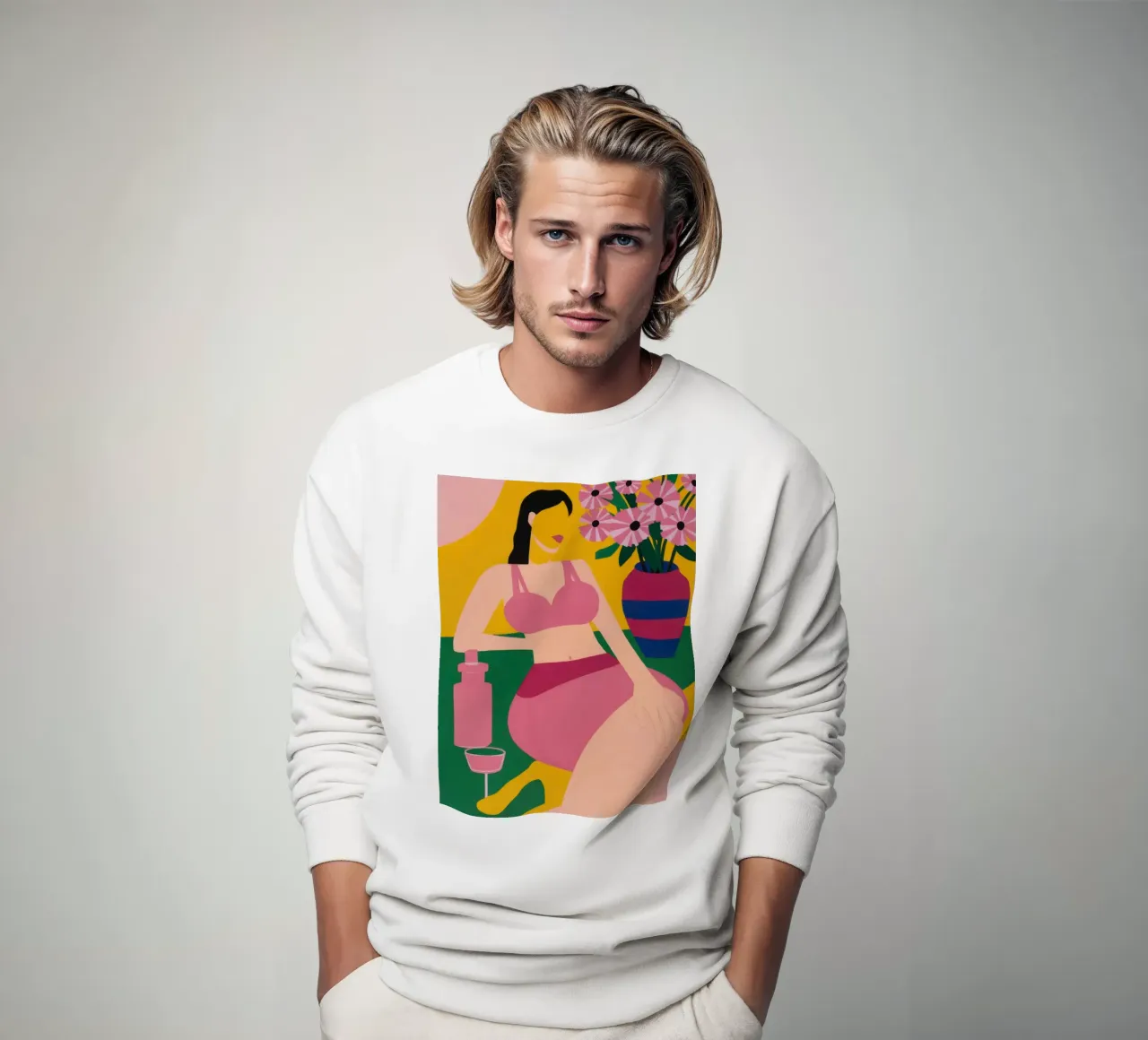 Sdraiarsi in fucsia felpa da Ink Pulse