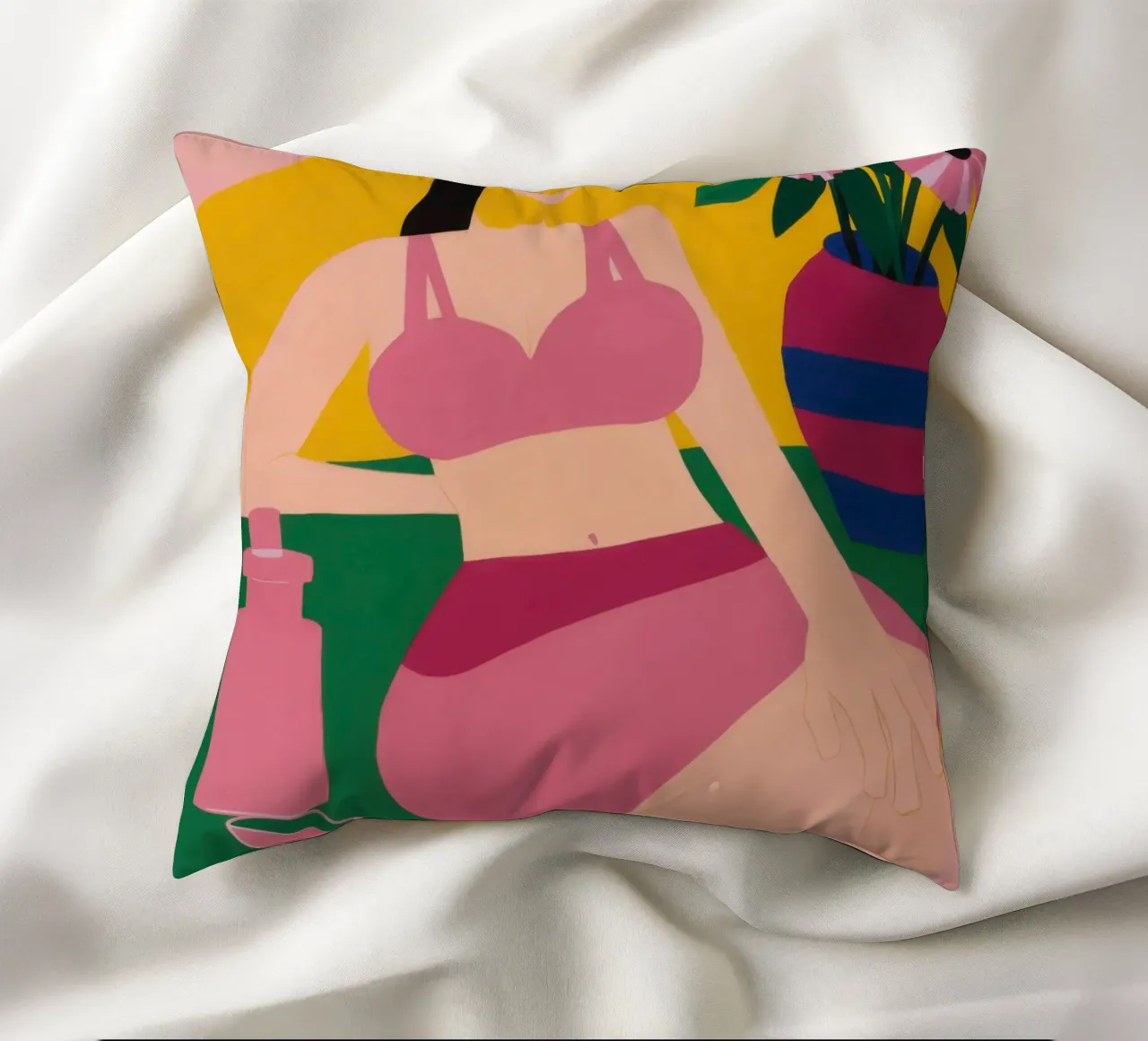 Sdraiarsi in fucsia cuscino da Ink Pulse