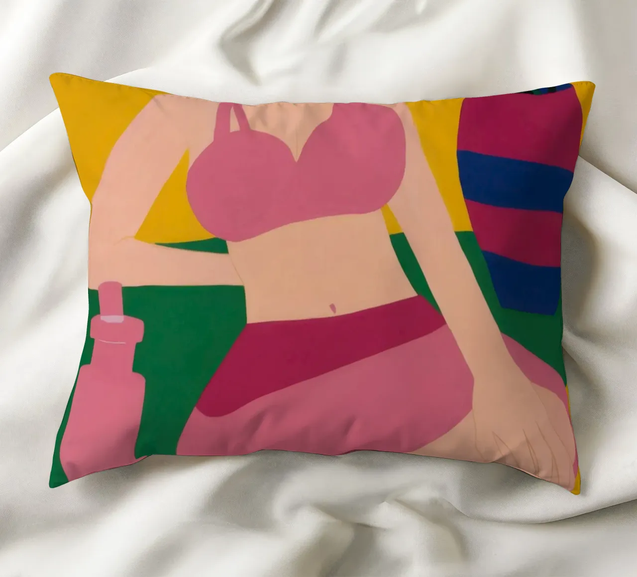 Sdraiarsi in fucsia cuscino da Ink Pulse