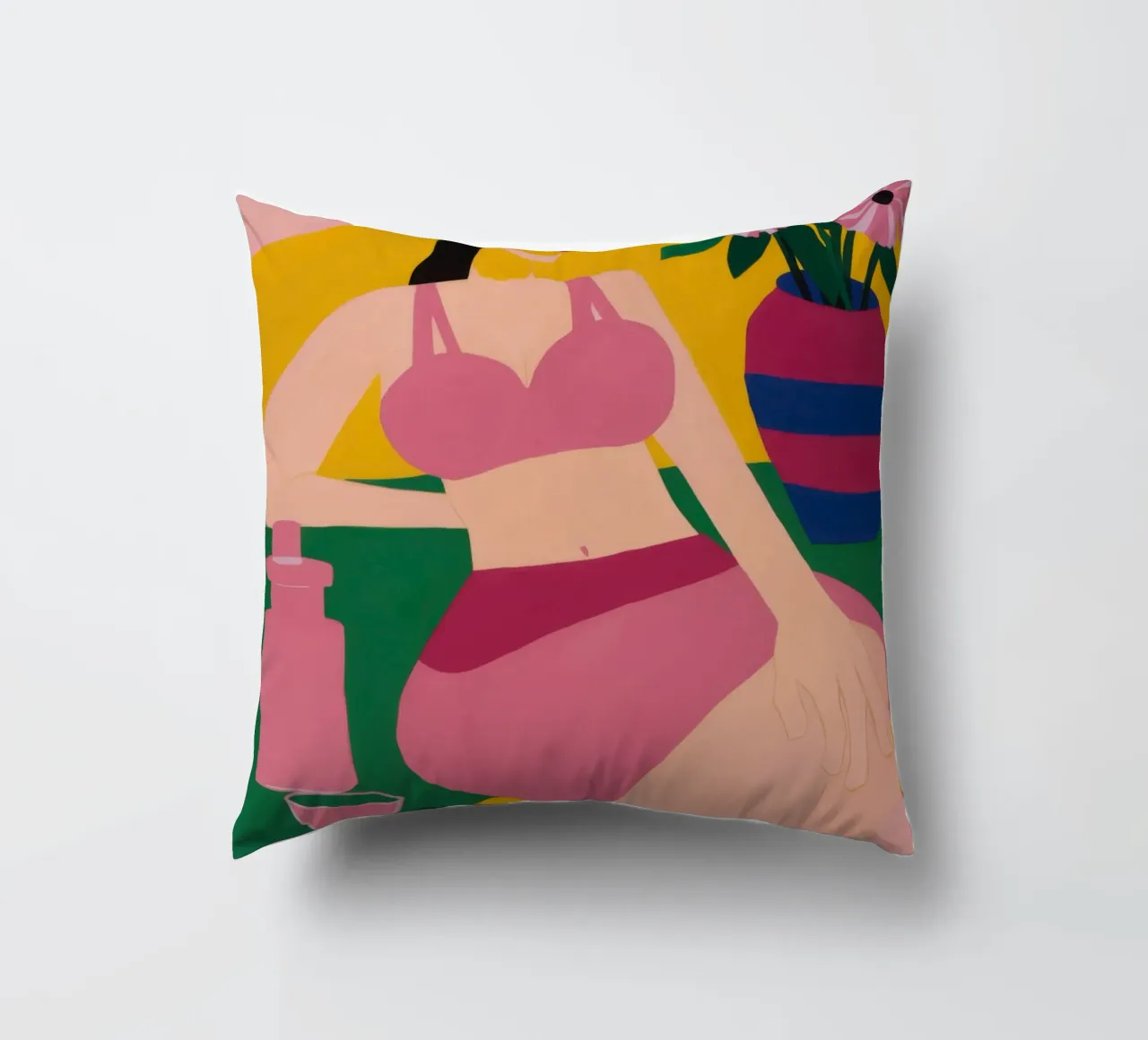 Sdraiarsi in fucsia cuscino da Ink Pulse