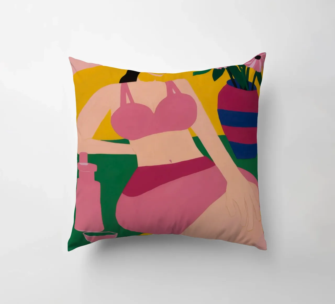 Sdraiarsi in fucsia cuscino da Ink Pulse