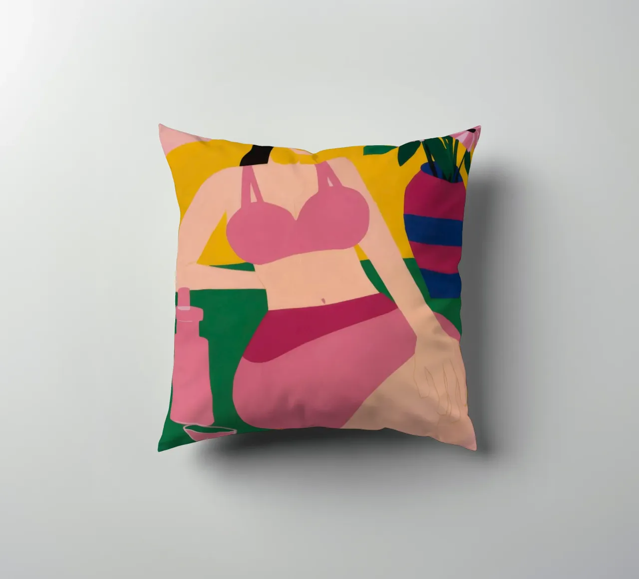 Sdraiarsi in fucsia cuscino da Ink Pulse