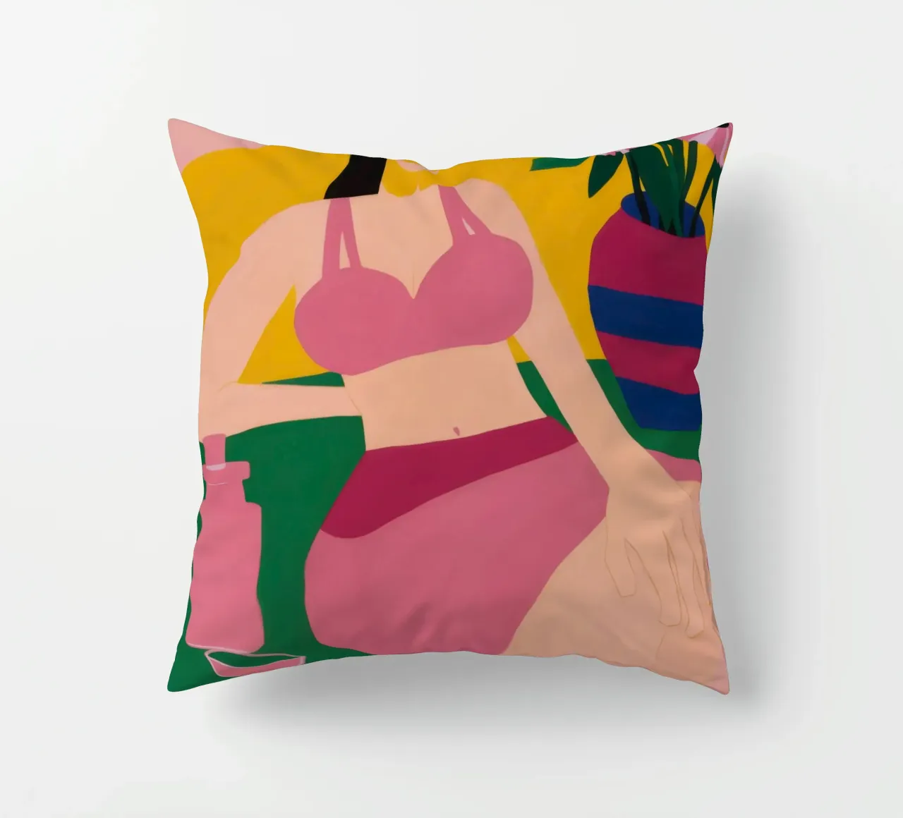 Sdraiarsi in fucsia cuscino da Ink Pulse