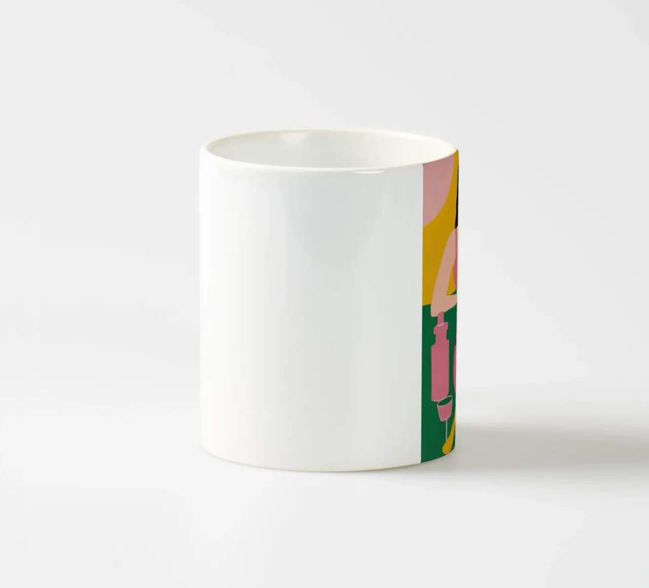 Sdraiarsi in fucsia tazza in ceramica da Ink Pulse