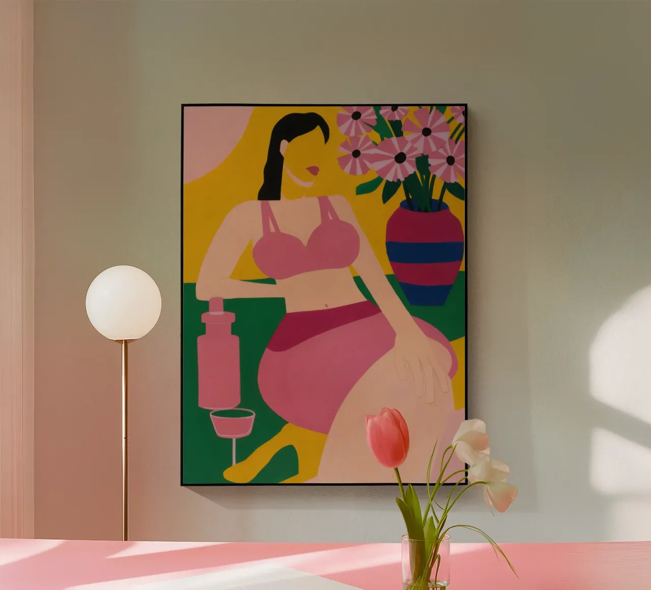 Sdraiarsi in fucsia plexiglass da Ink Pulse