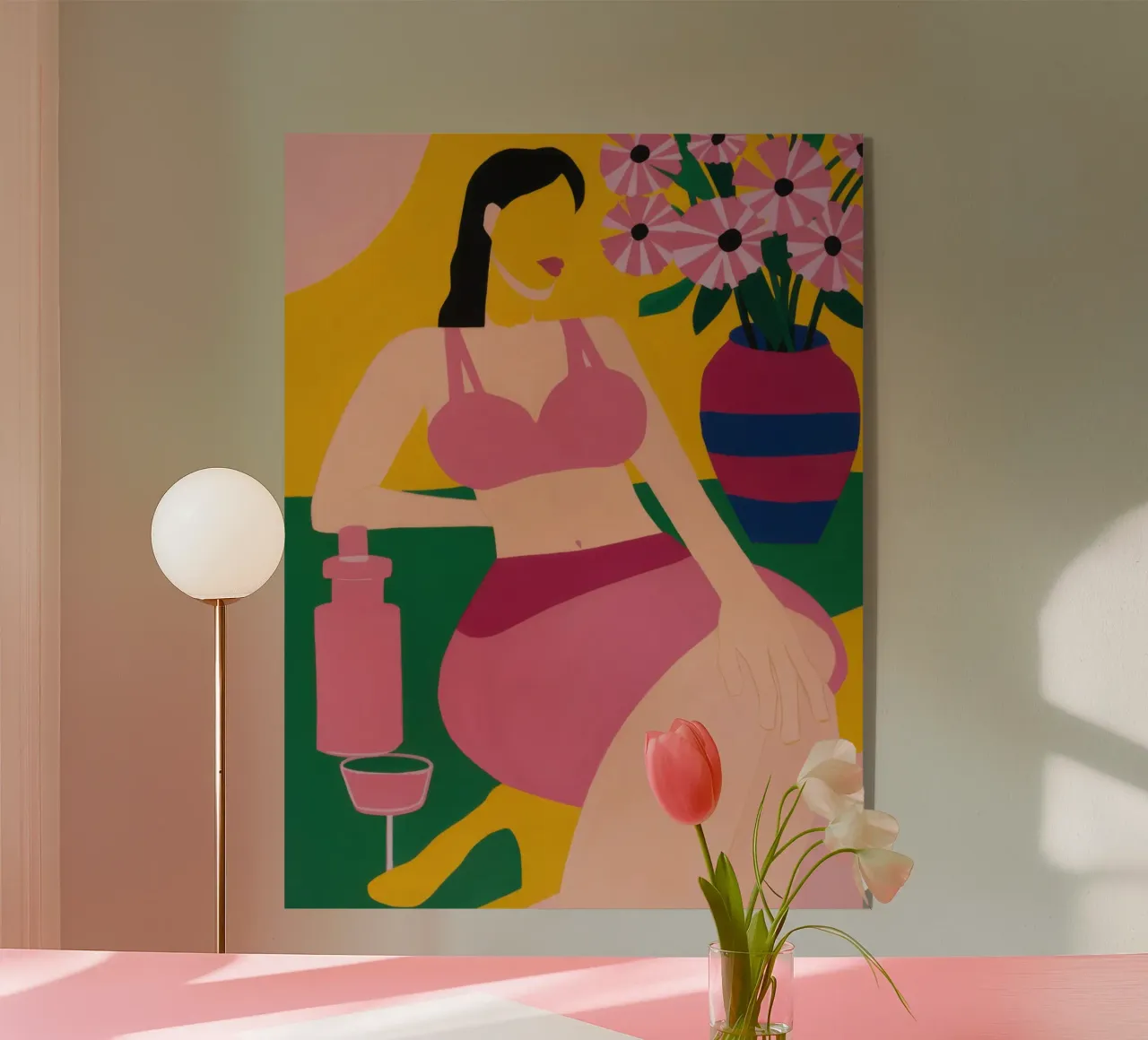 Sdraiarsi in fucsia plexiglass da Ink Pulse