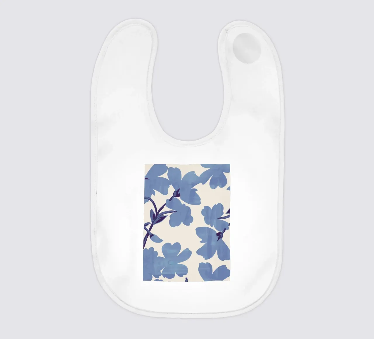 Fiori blu chiaro bavaglino da ThingDesign