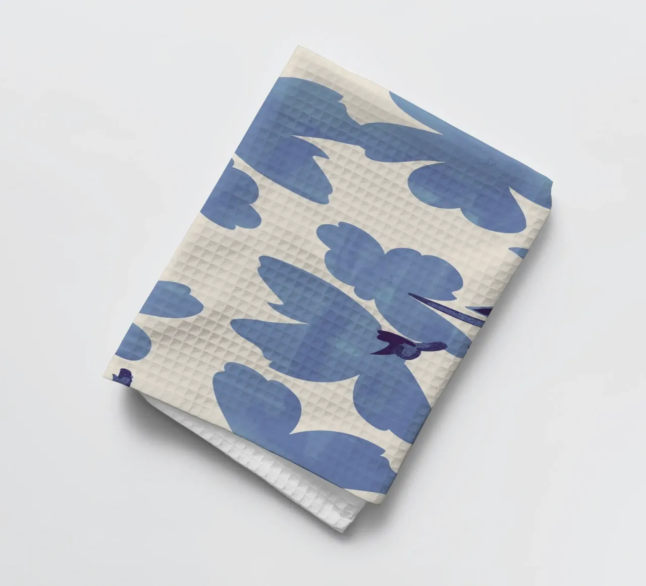 Fiori blu chiaro canovaccio da cucina da ThingDesign