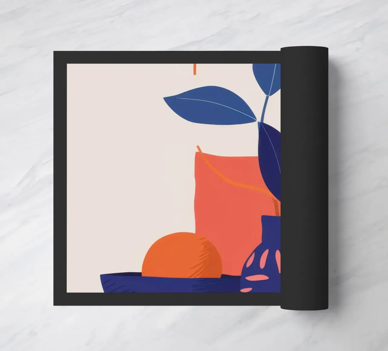 Frutta e fiori minimalisti zerbino da Ink Pulse