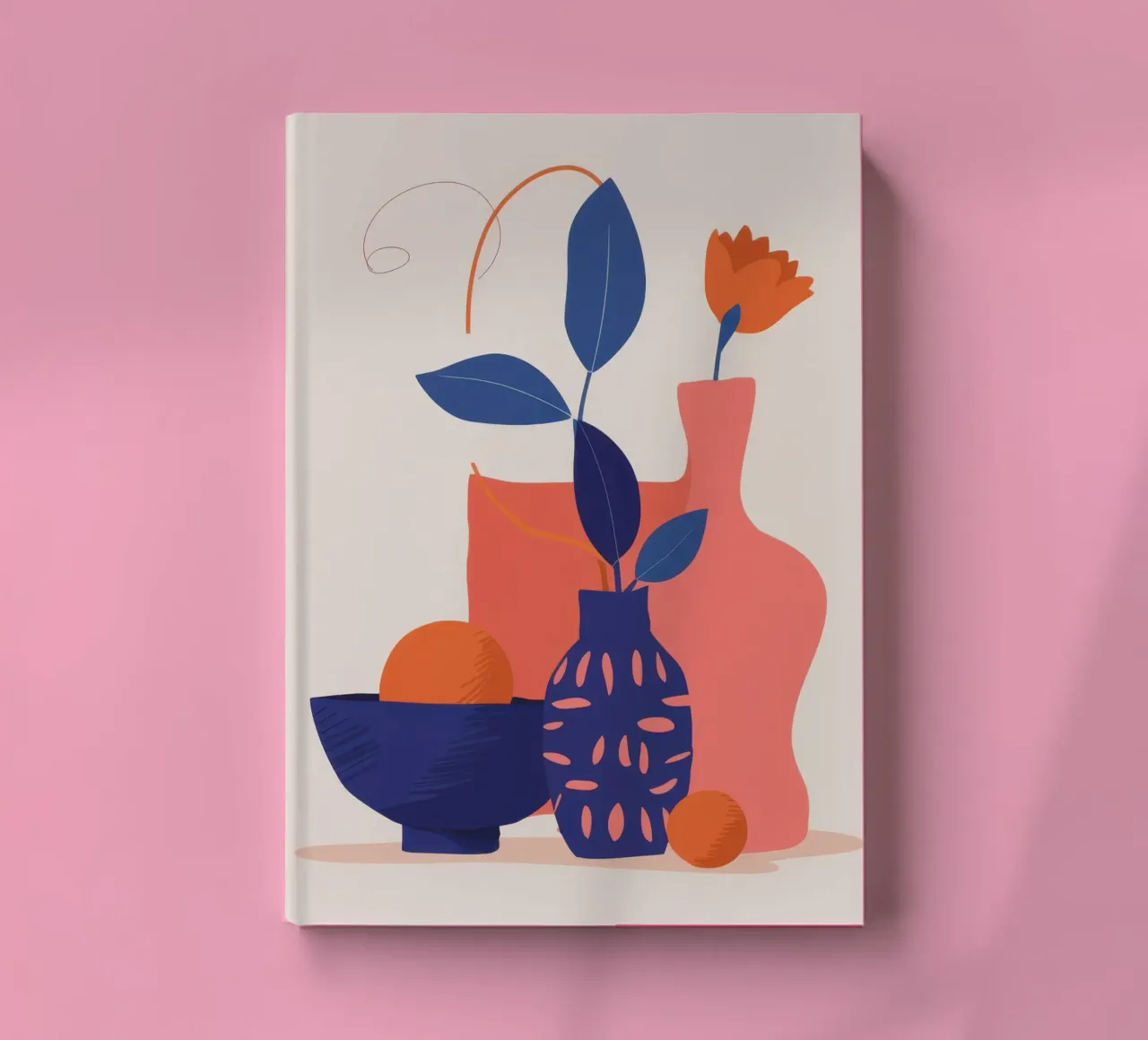 Frutta e fiori minimalisti diario da Ink Pulse