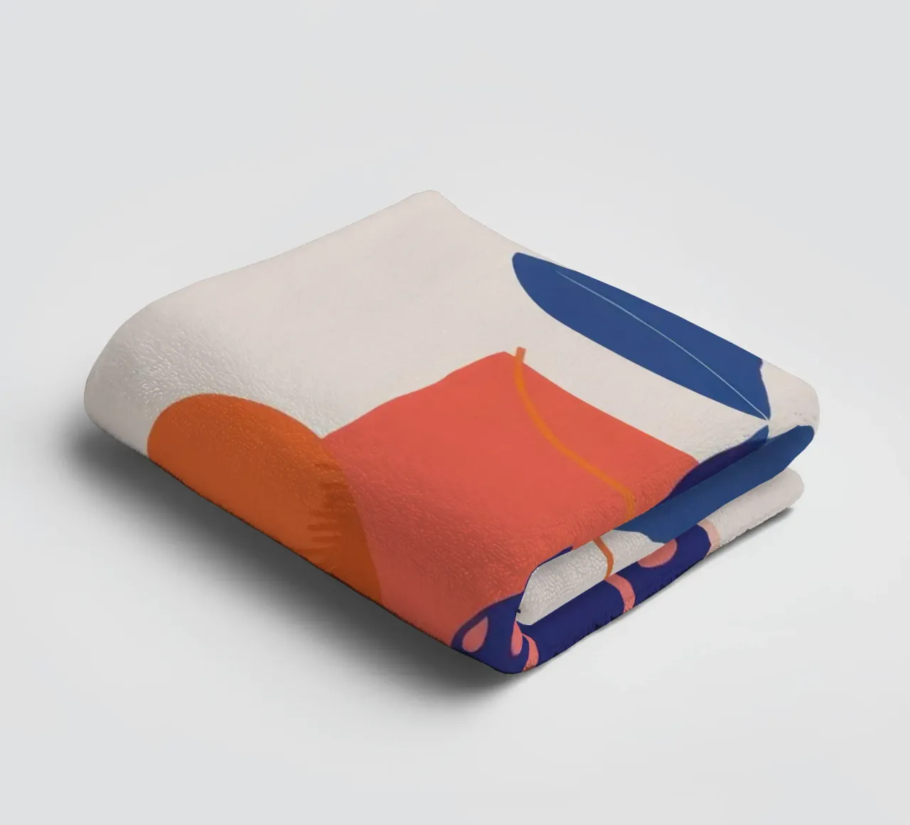 Frutta e fiori minimalisti asciugamano da bagno da Ink Pulse