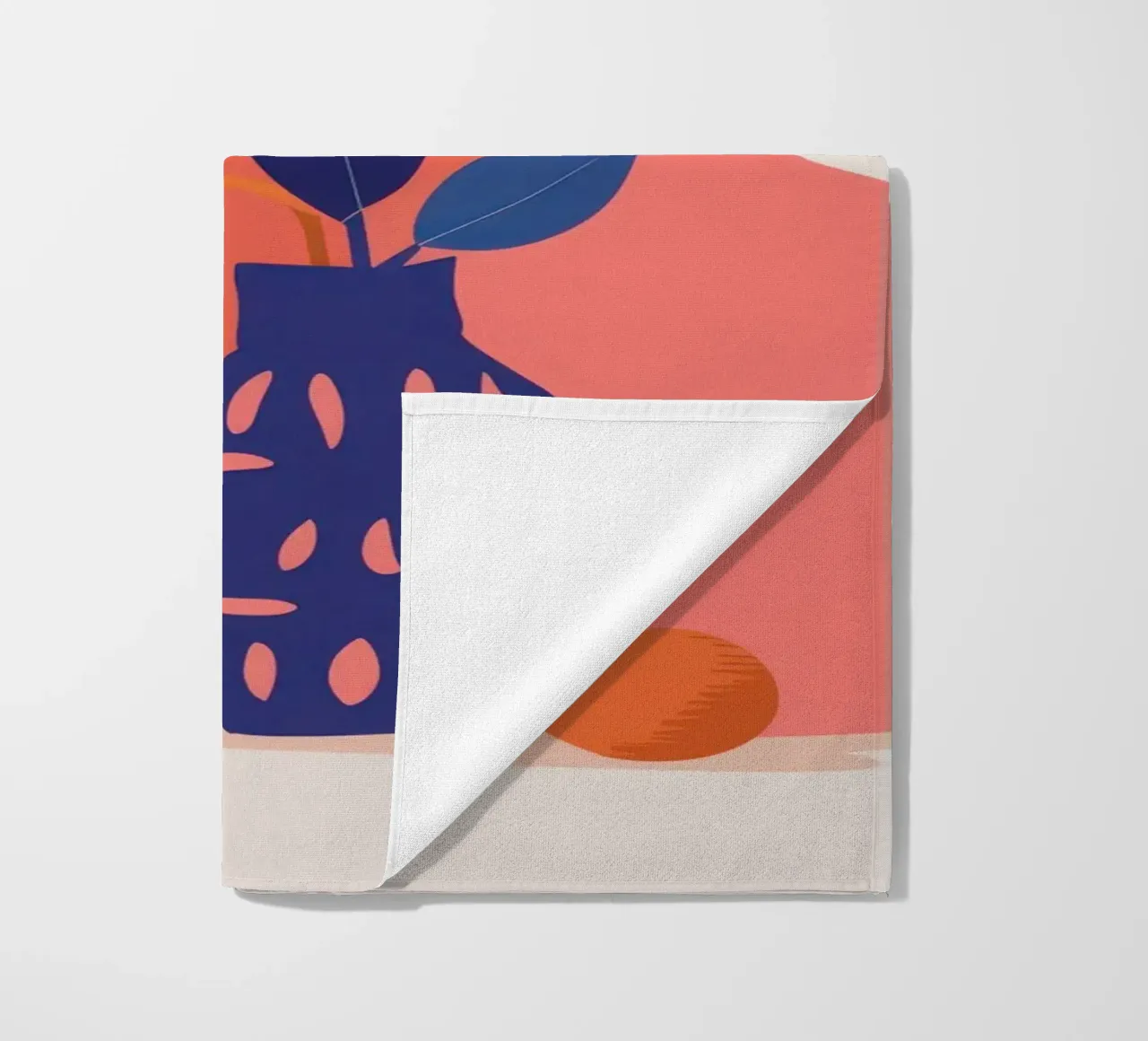 Frutta e fiori minimalisti telo mare da Ink Pulse