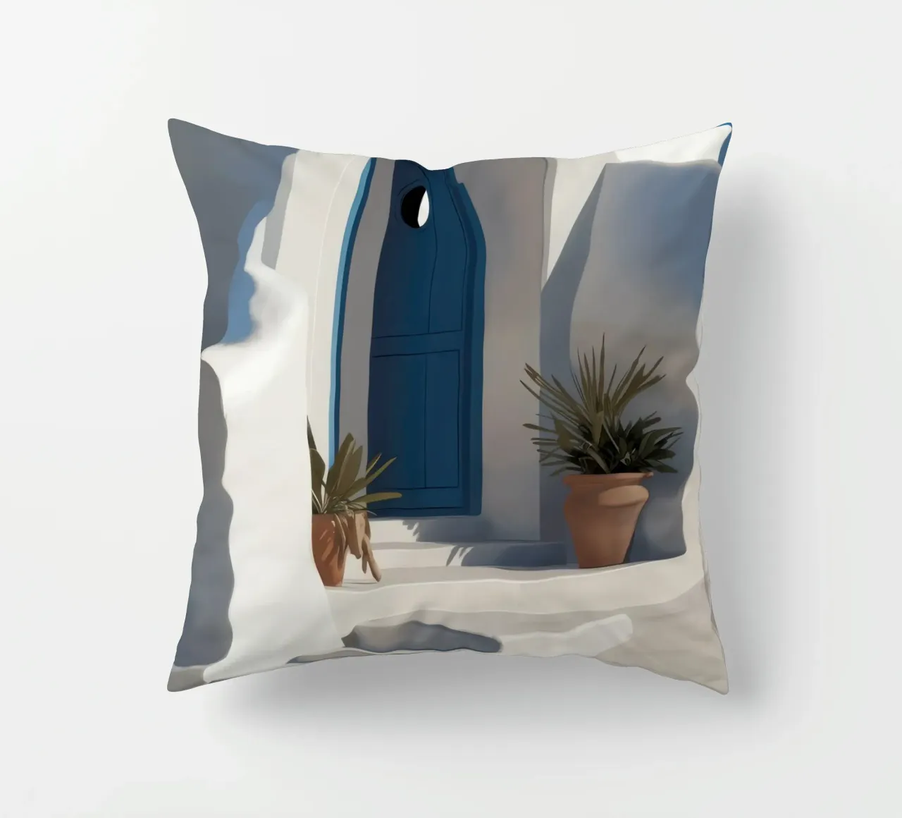 Santorini Blue Door cuscino da Flock Reverie