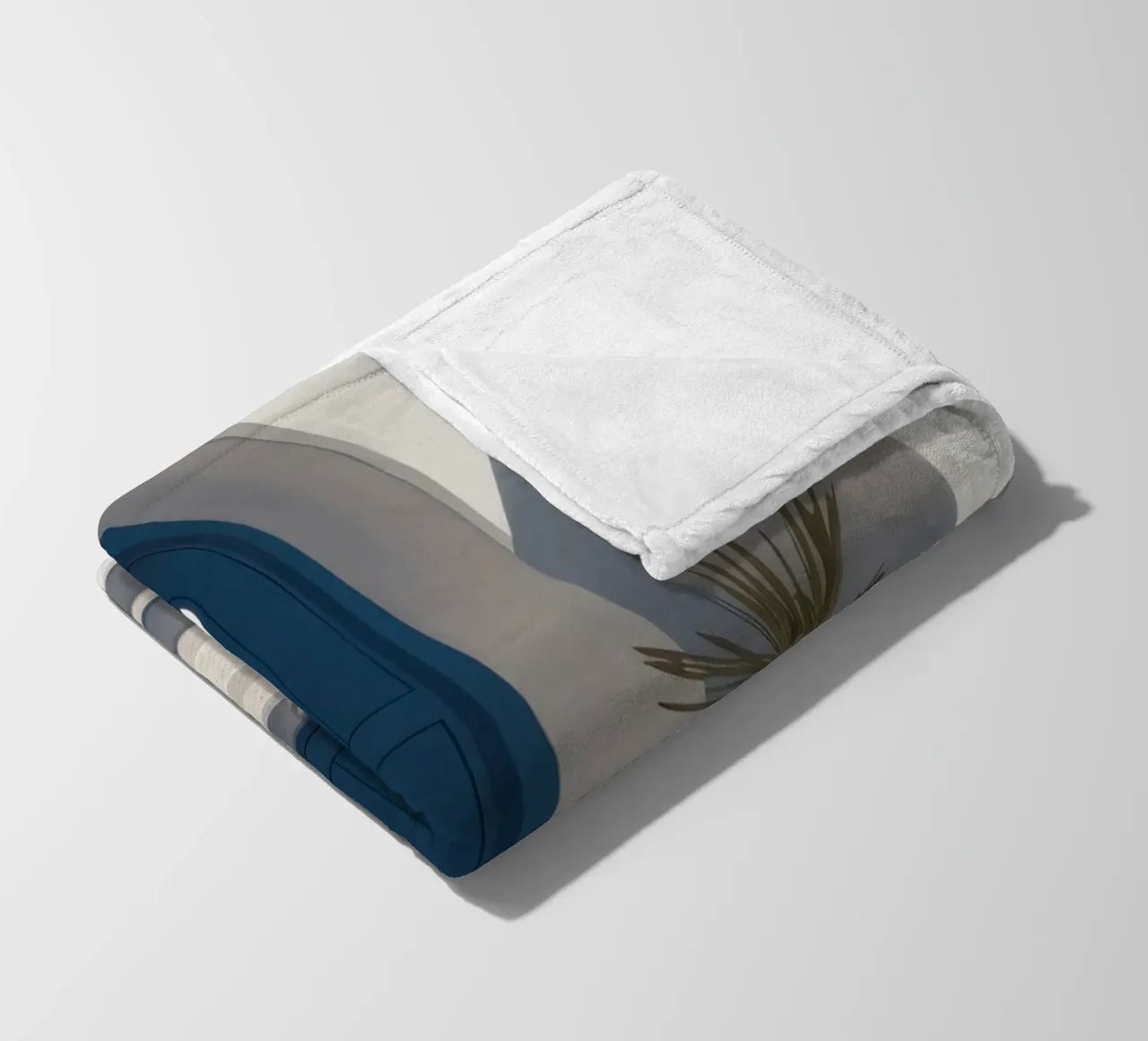 Santorini Blue Door coperta in pile da Flock Reverie