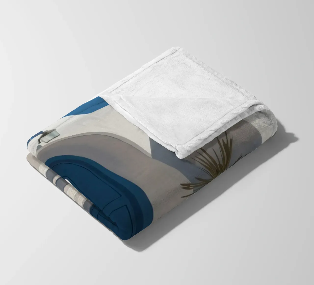 Santorini Blue Door coperta in pile da Flock Reverie