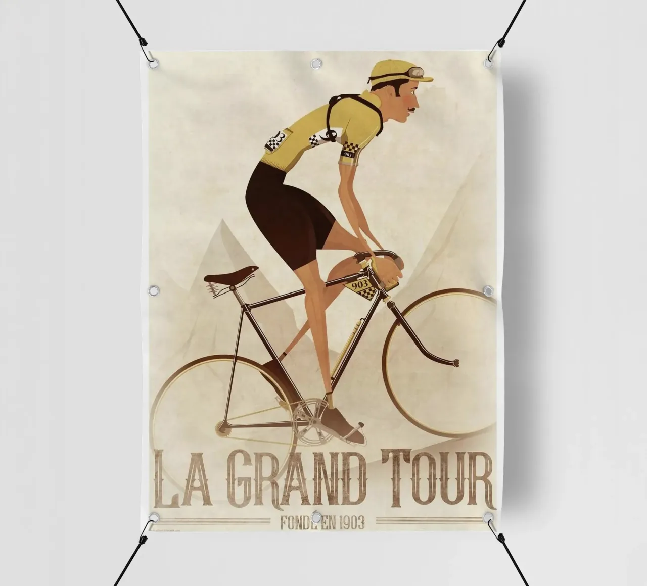 gara cicloturistica telo in pvc da Elliott Walsh
