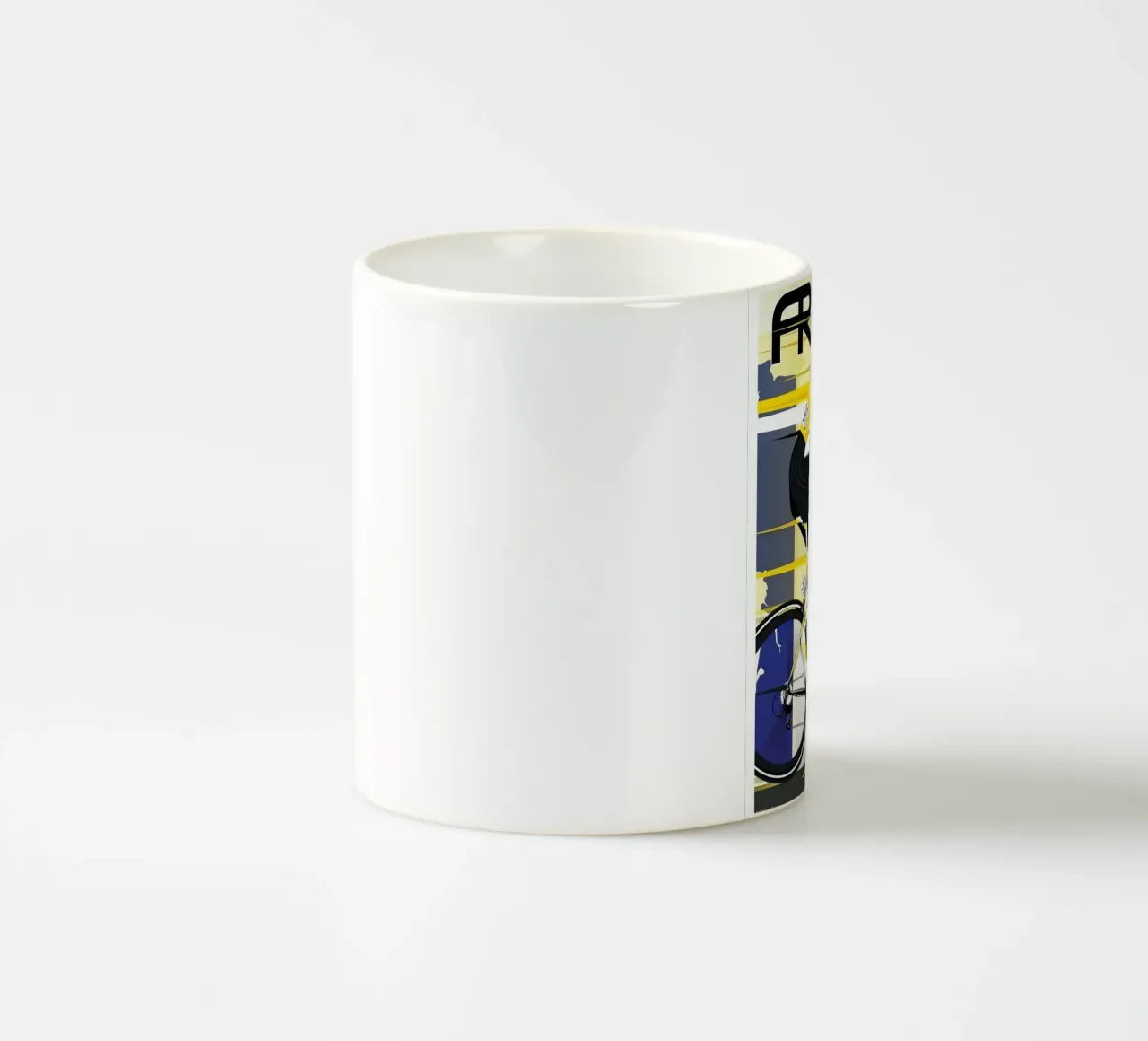 tour in bicicletta su strada tazza in ceramica da Elliott Walsh