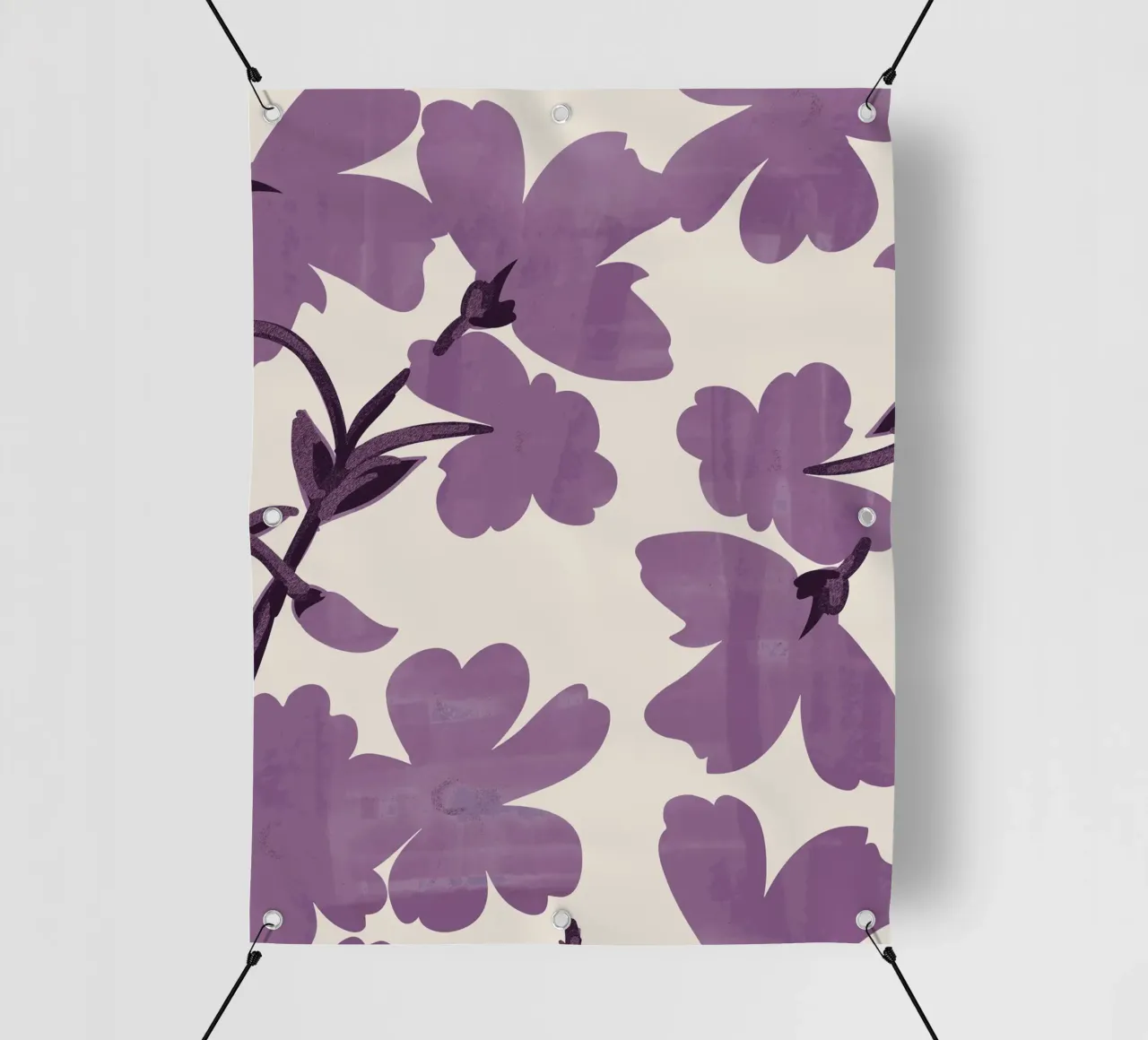 Fiori viola telo in pvc da ThingDesign