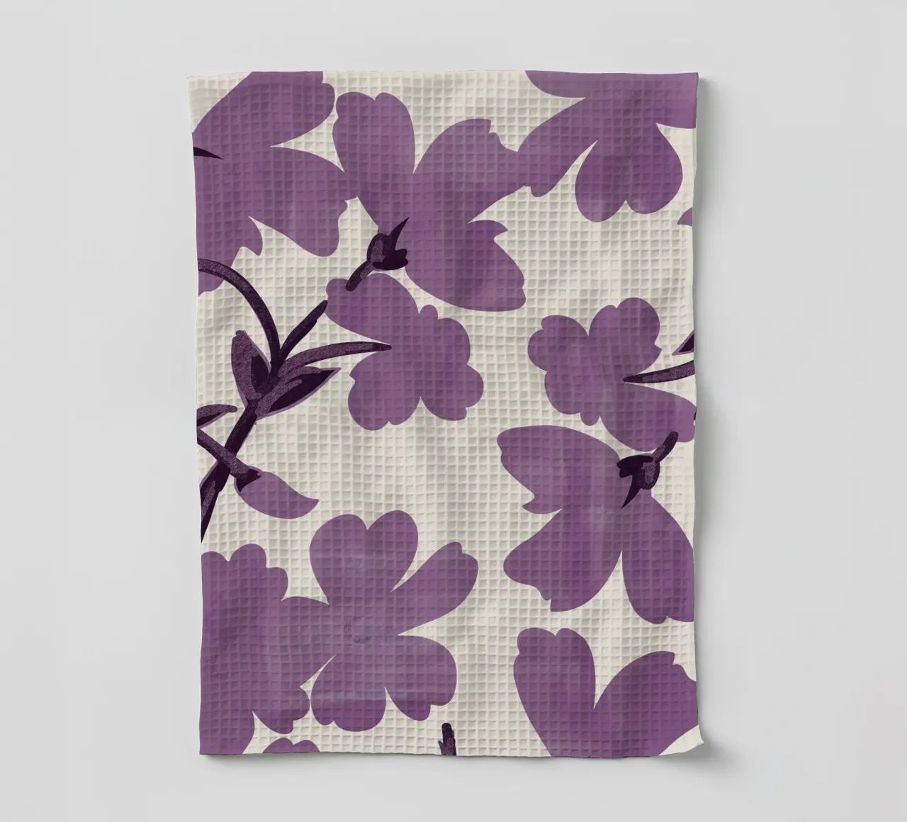 Fiori viola canovaccio da cucina da ThingDesign