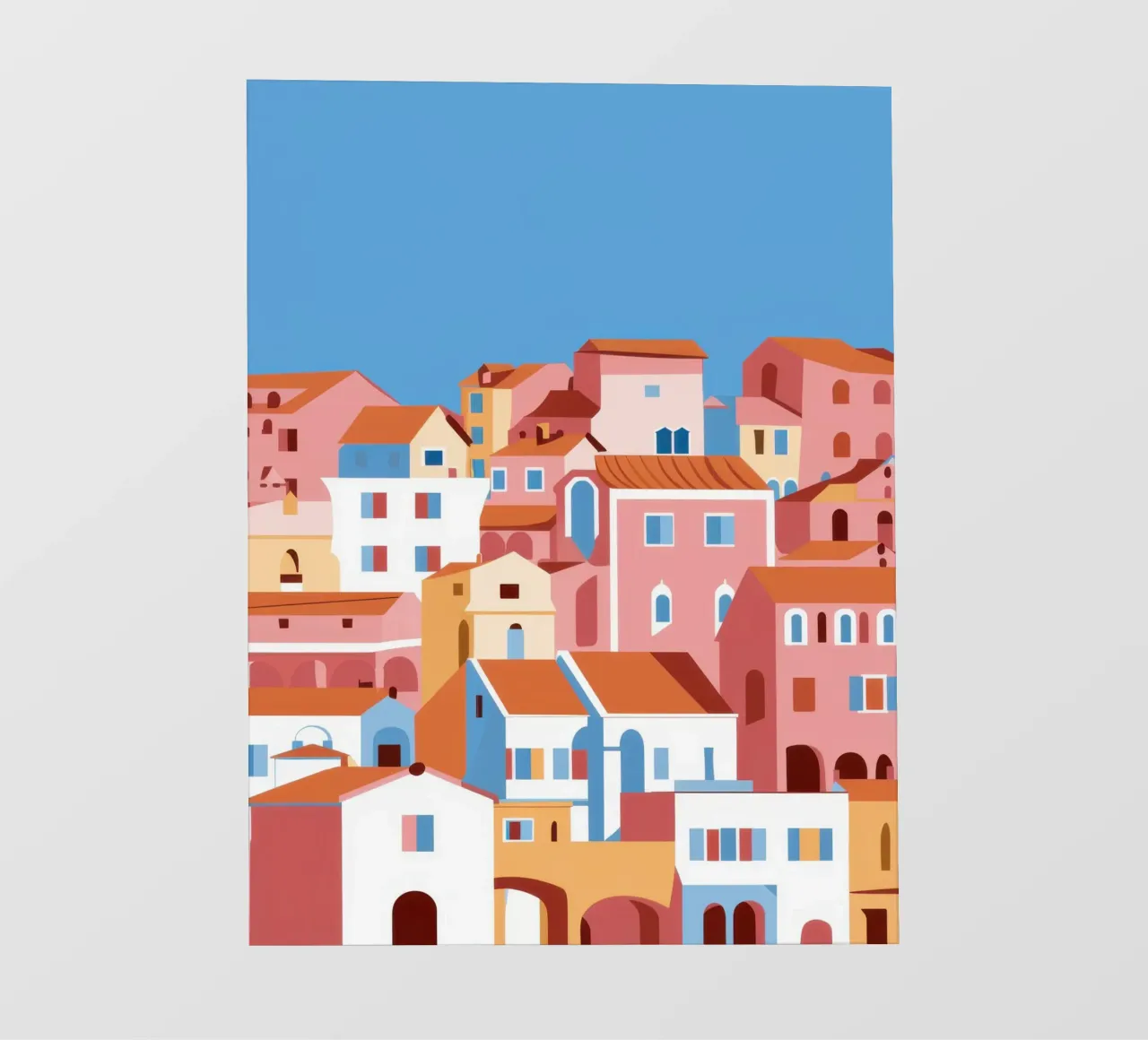 Città di mare in terracotta telo in pvc da Flock Reverie
