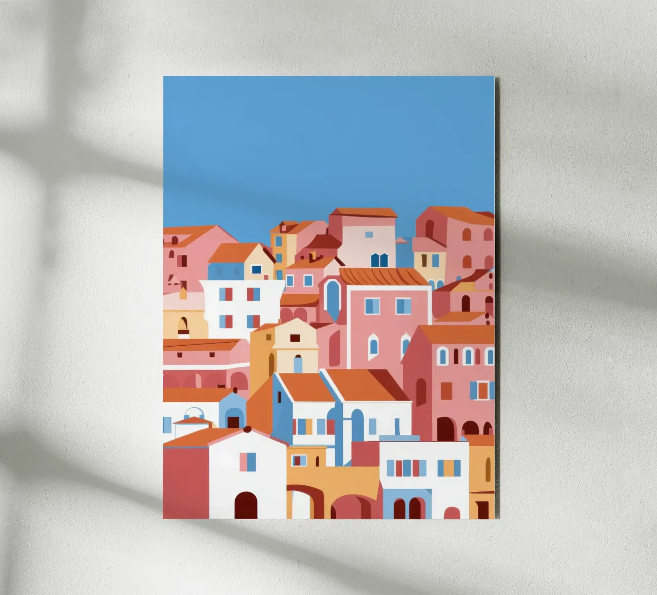 Città di mare in terracotta alluminio dibond da Flock Reverie
