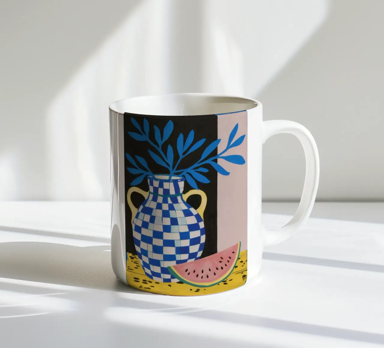 Anguria e dama tazza in ceramica da Ink Pulse