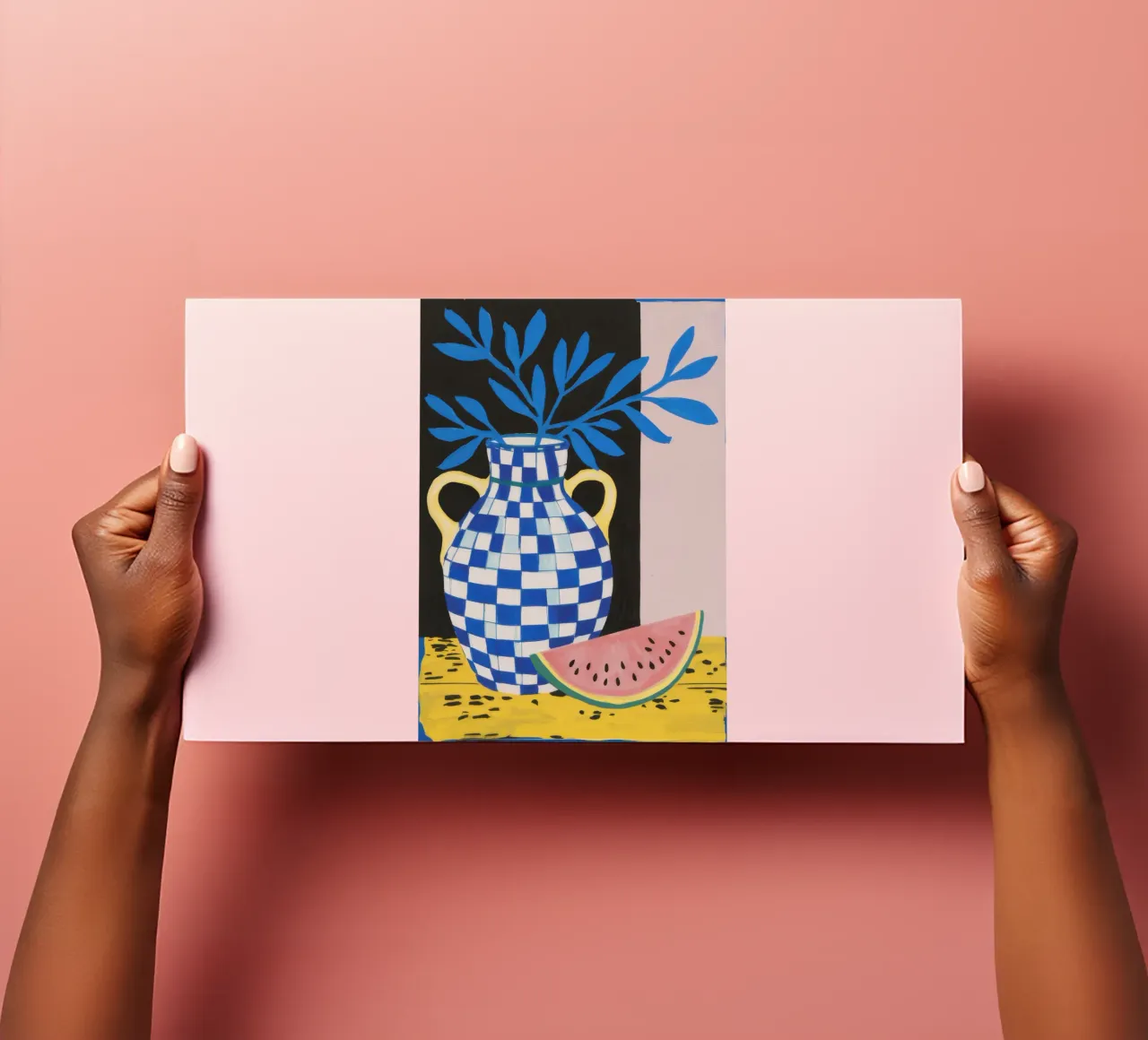 Watermelon and Checkers sticker sheet by Ink Pulse