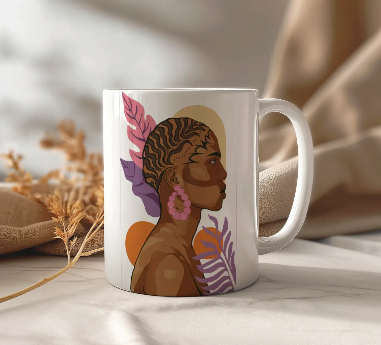 Dea dell'ora d'oro tazza in ceramica da Ink Pulse