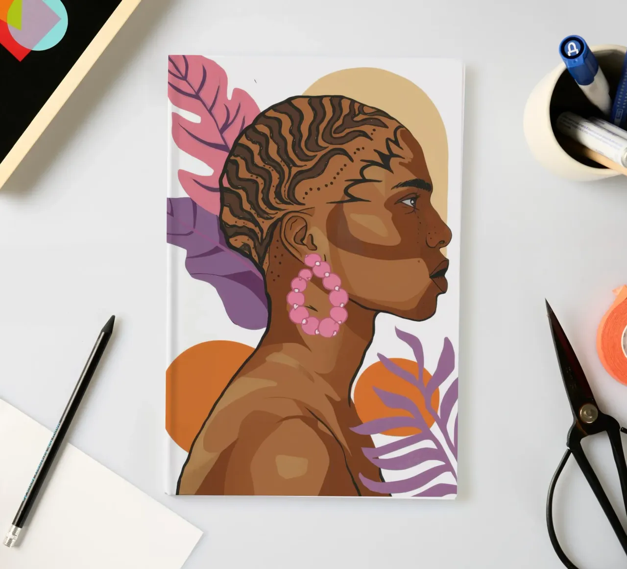 Golden Hour Goddess Notizbuch von Ink Pulse