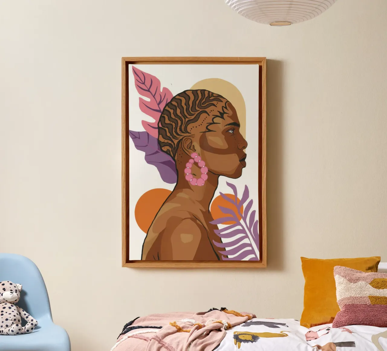 Golden Hour Goddess canvas by Ink Pulse