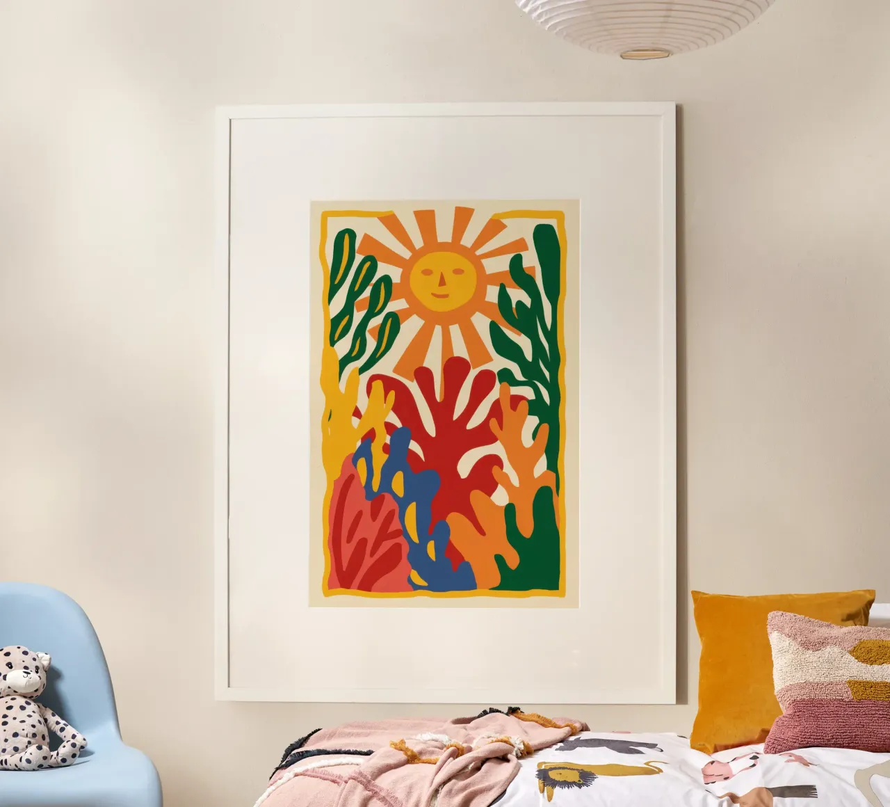 Radiant Sun and Figures hahnemühle by Flock Reverie