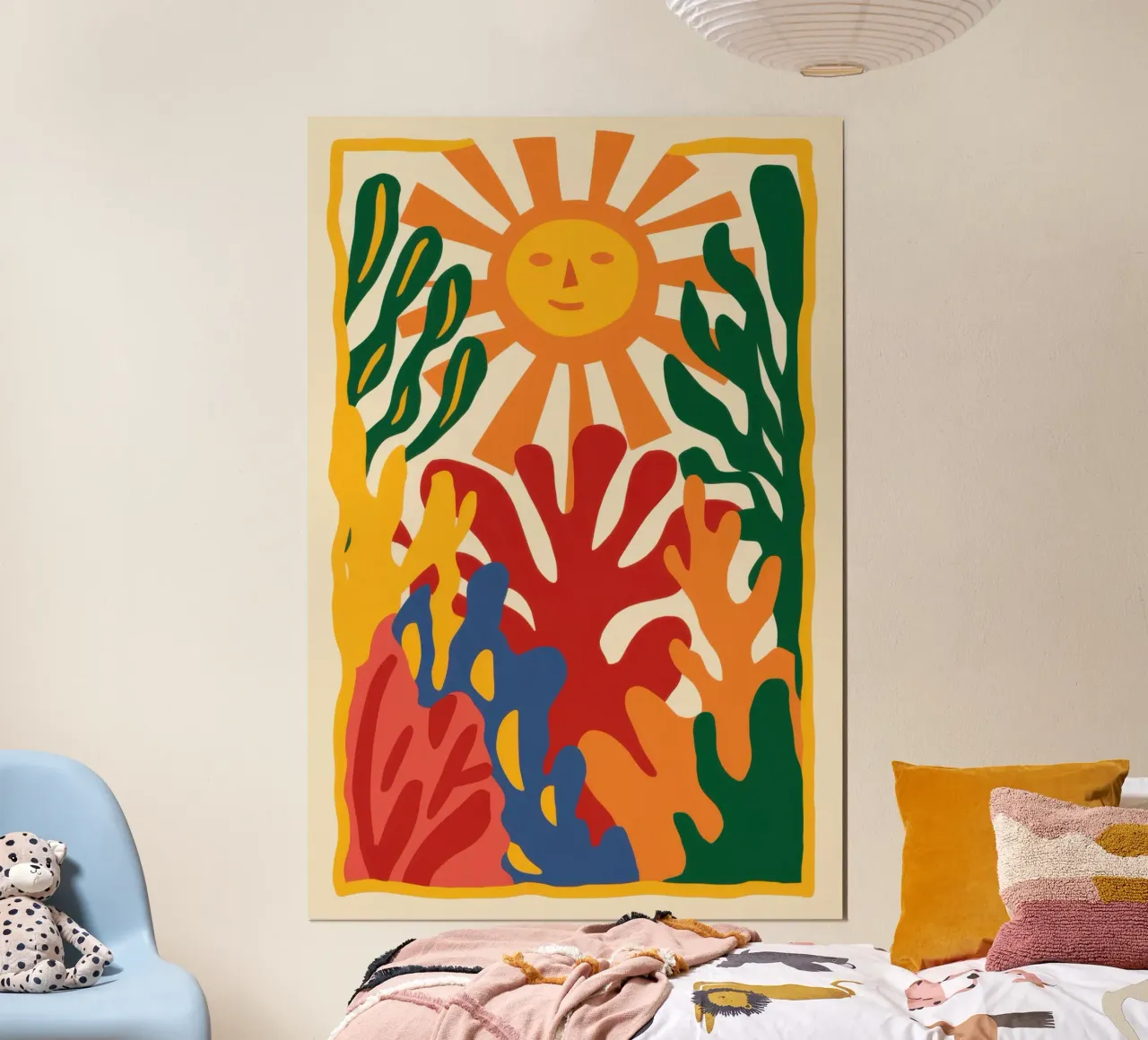 Radiant Sun and Figures hahnemühle by Flock Reverie
