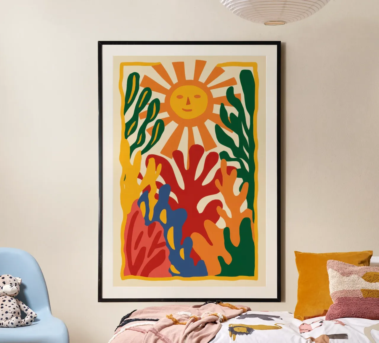 Radiant Sun and Figures hahnemühle by Flock Reverie