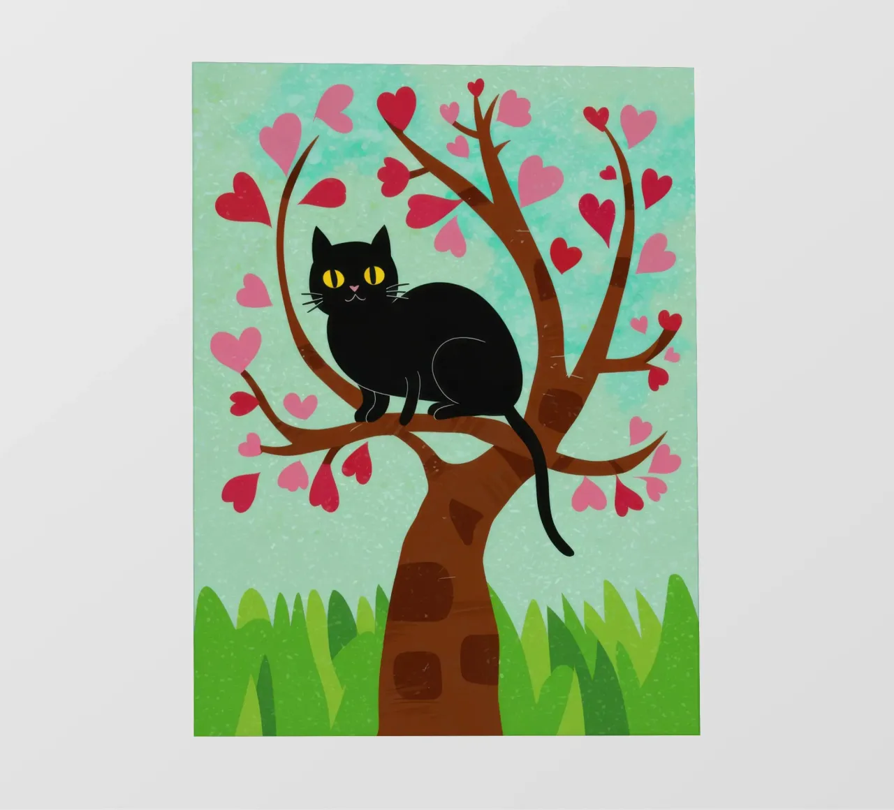 Cat in a Blossom Tree photo wallpaper by Flock Reverie