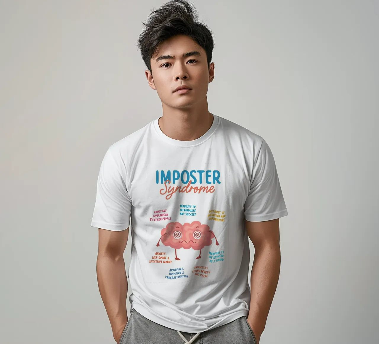 sindrome dell'impostore t-shirt da Eva Rogers