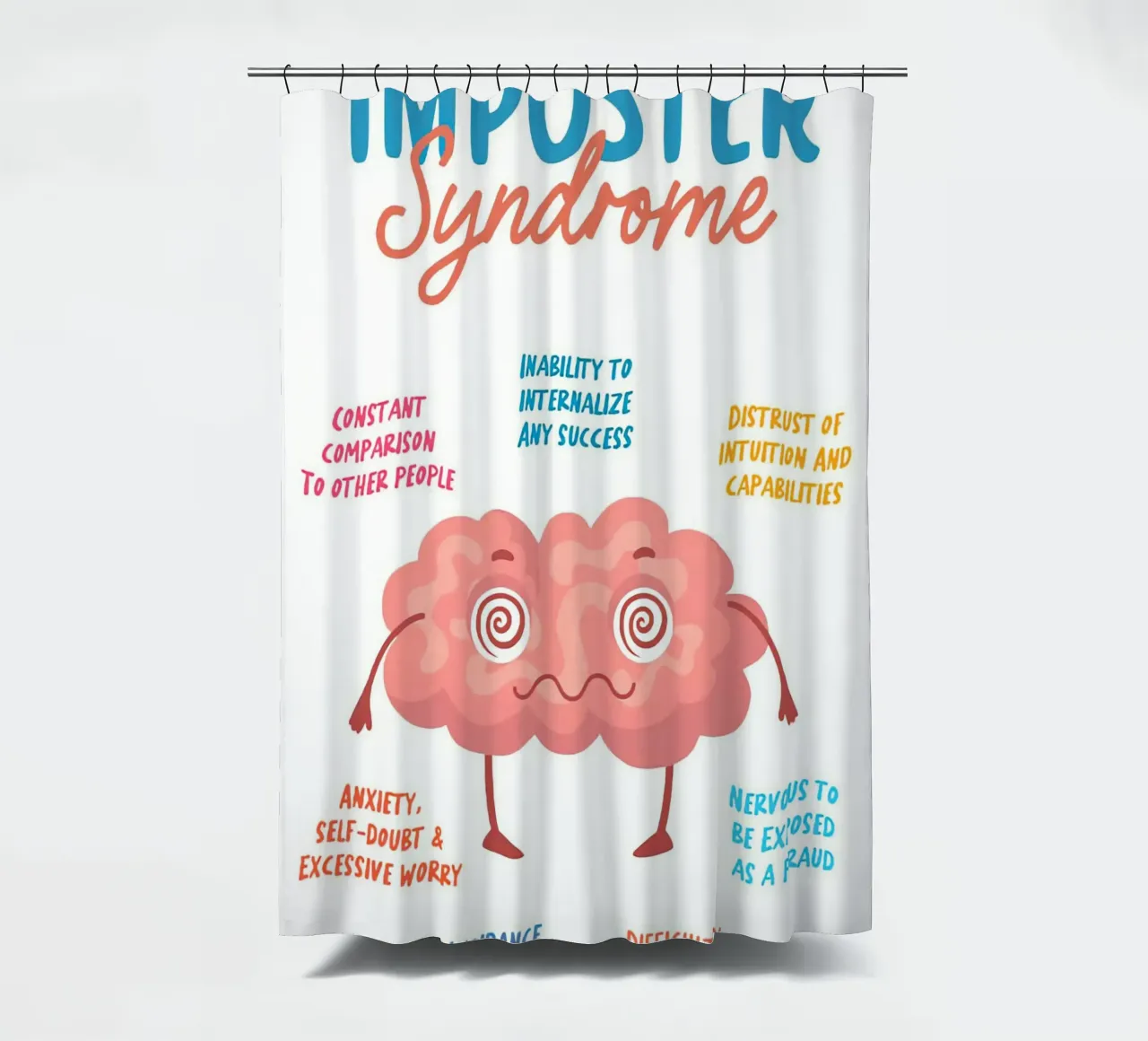 sindrome dell'impostore tenda da doccia da Eva Rogers