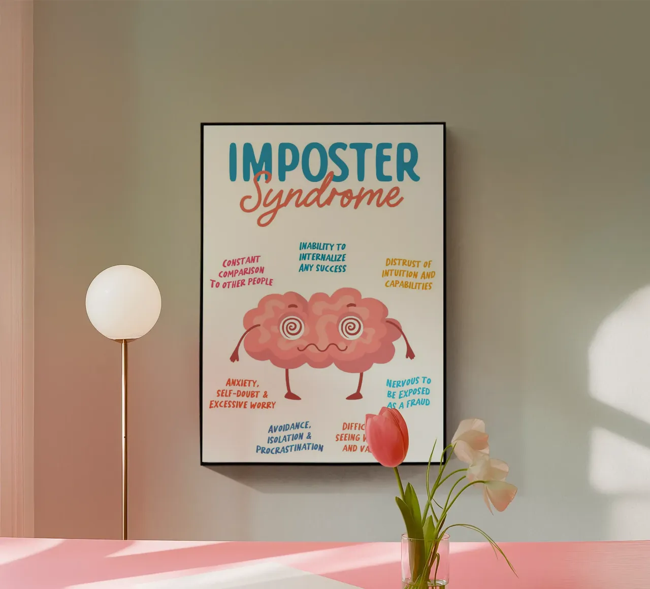 sindrome dell'impostore plexiglass da Eva Rogers