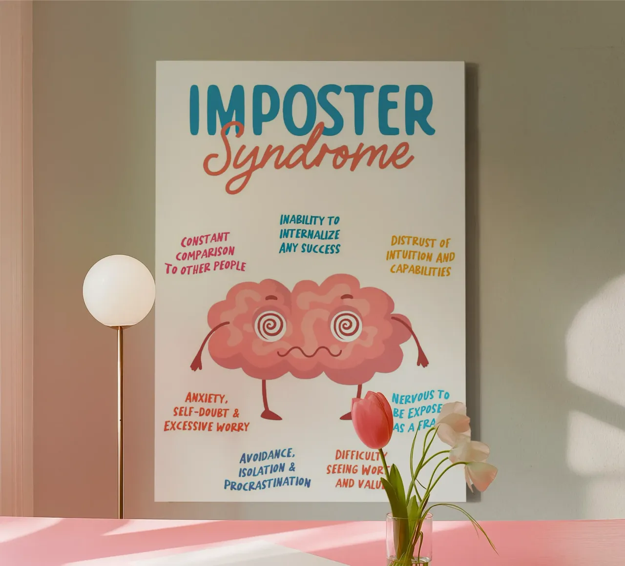 sindrome dell'impostore tela da Eva Rogers