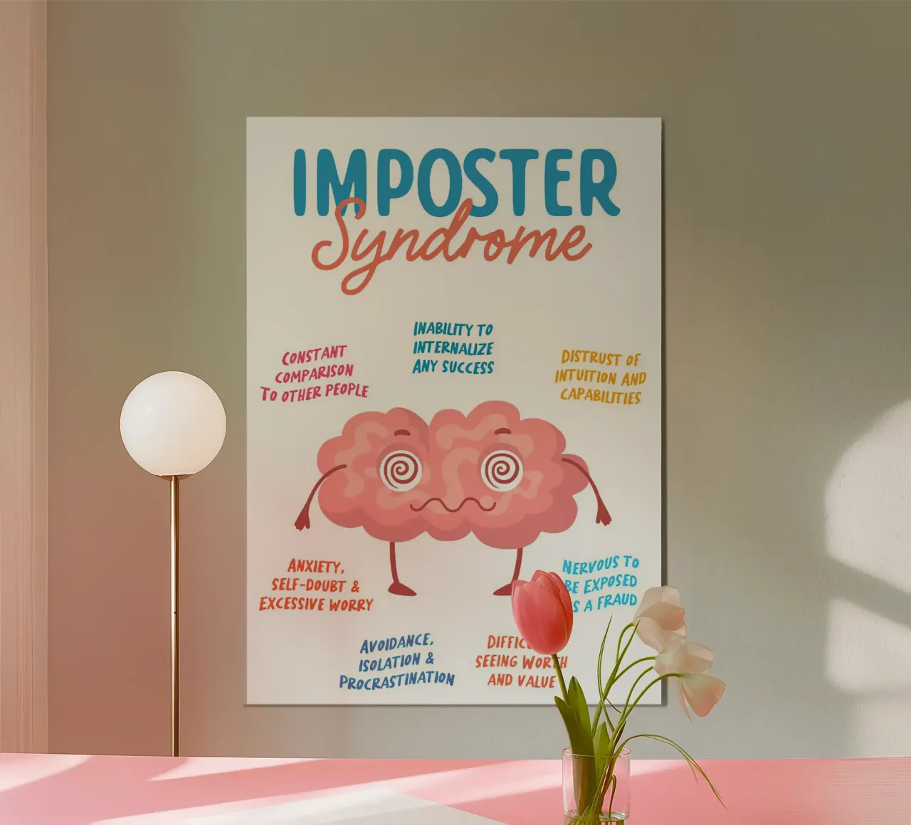 sindrome dell'impostore carta hahnemühle da Eva Rogers