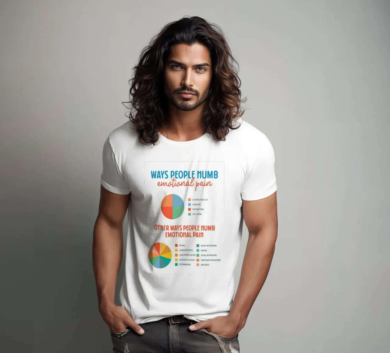 modi in cui le persone intorpidiscono la coppia emotiva t-shirt da Eva Rogers
