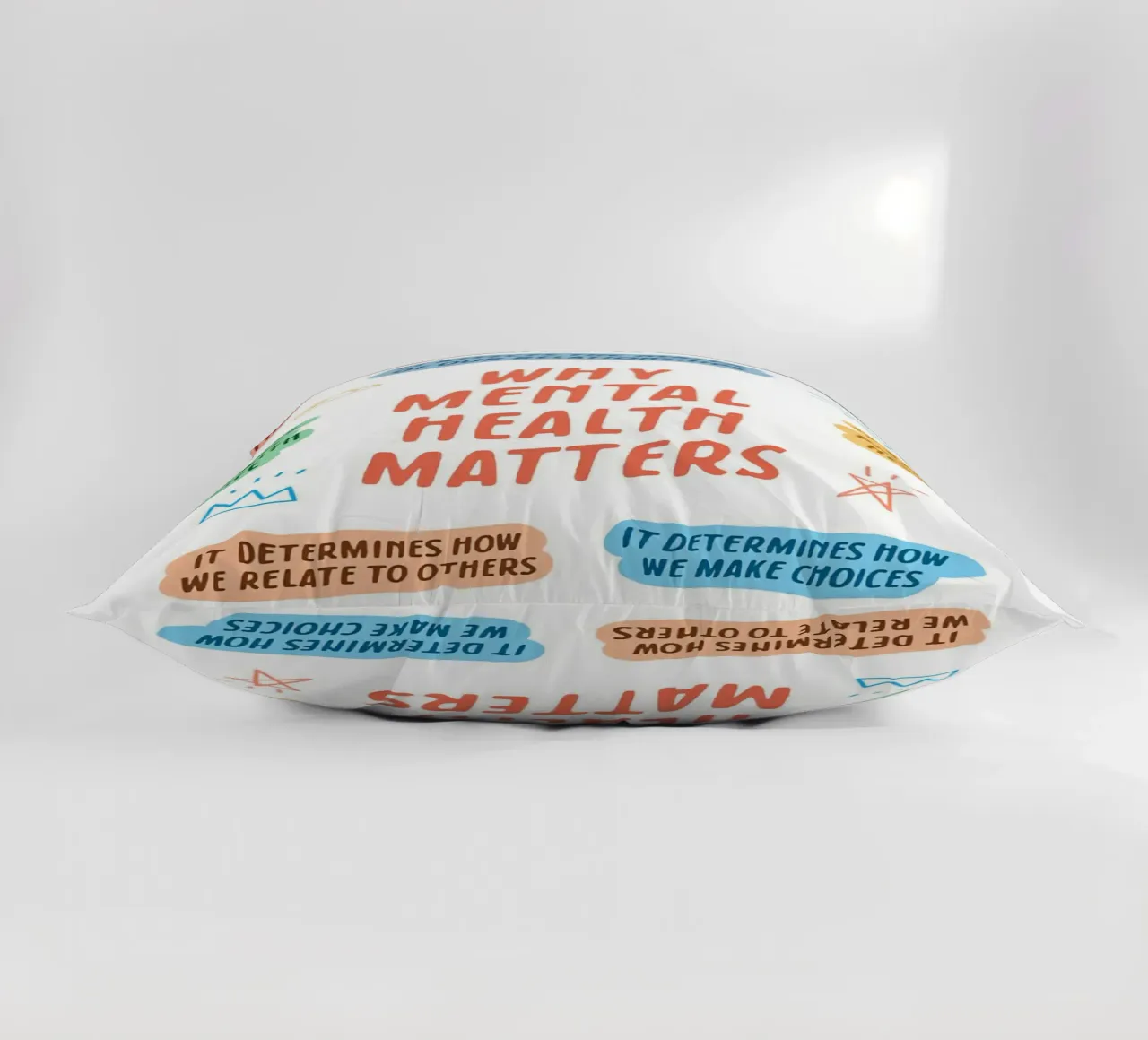 why mental health matters decorative cushion by Eva Rogers