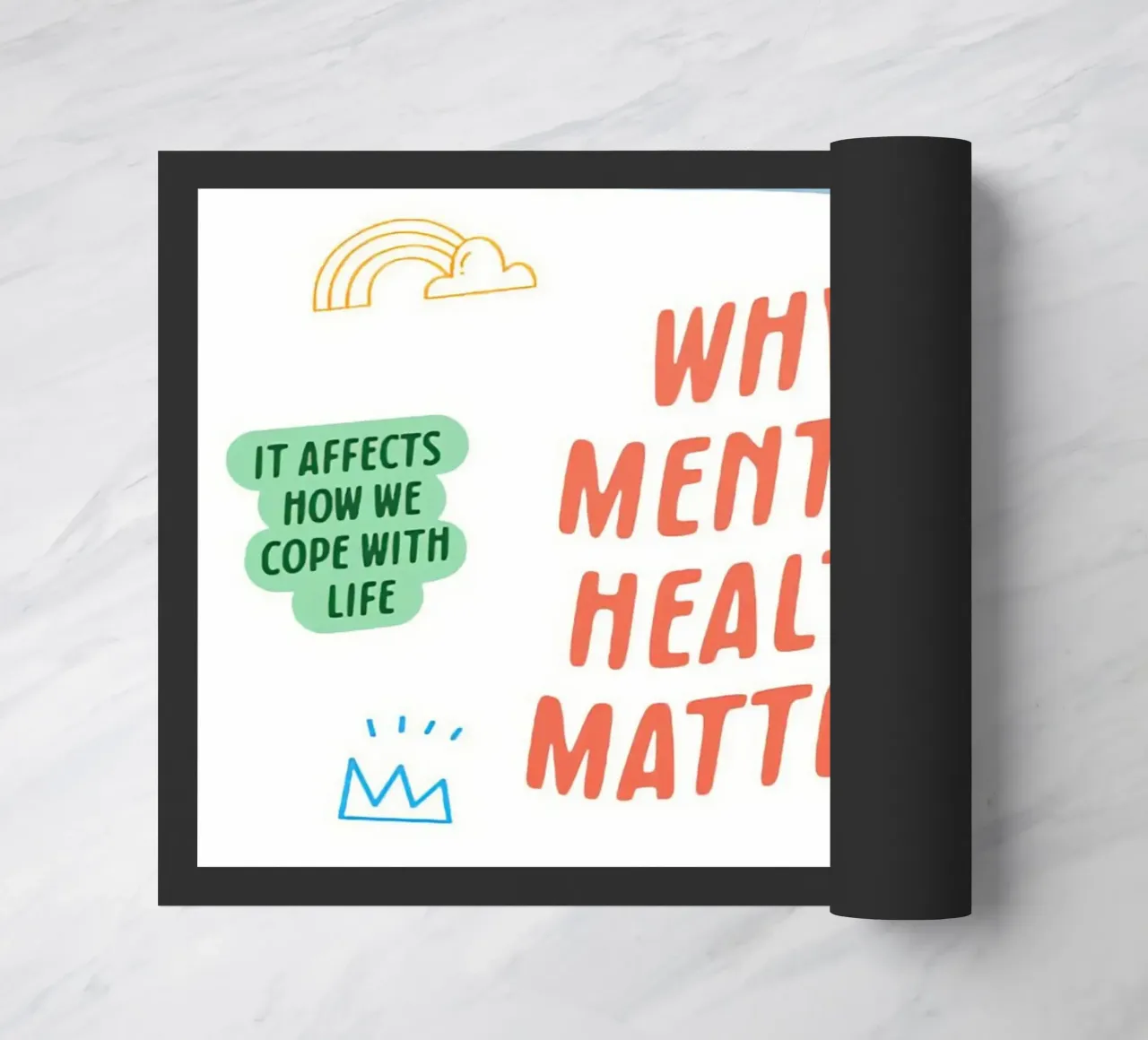 why mental health matters doormat by Eva Rogers