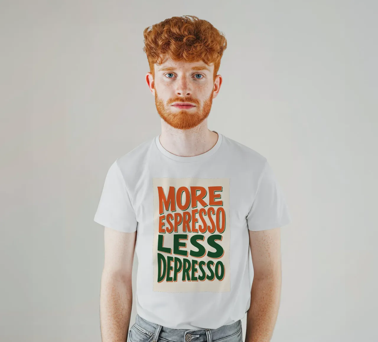 More Espresso, Less Depresso - Espresso Yourself t-shirt by KUNSTstück
